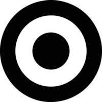 Target focus icon symbol vector image, illustration of the success goal icon concept