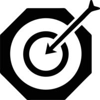 Target focus icon symbol vector image, illustration of the success goal icon concept