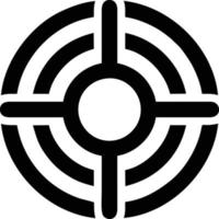 Target focus icon symbol vector image, illustration of the success goal icon concept
