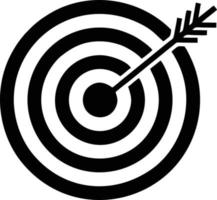 Target focus icon symbol vector image, illustration of the success goal icon concept