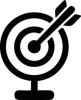 Target focus icon symbol vector image, illustration of the success goal icon concept