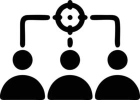 Target focus icon symbol vector image, illustration of the success goal icon concept