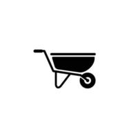 Wheelbarrow icon design vector illustration