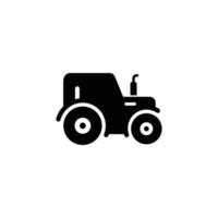 icono de granja. Ilustración de vector de diseño de icono de tractor