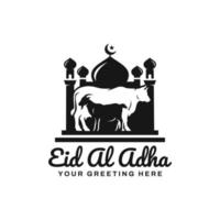 vector de diseño de logotipo de eid al adha