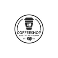 Coffee shop logo design vector