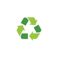 Recycled simple flat icon vector illustration