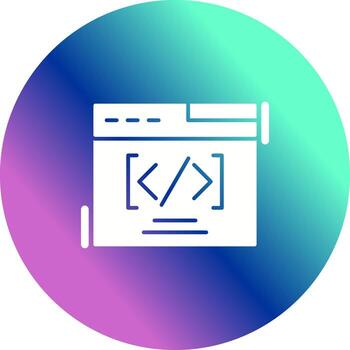 Web Coding Vector Icon