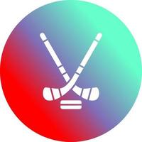 icono de vector de hockey sobre hielo