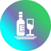 White Wine Vector Icon