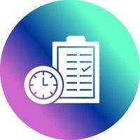 icono de vector de planificación de tiempo