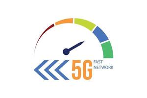 Digital 5g fifth generation technology vector