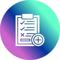 Medical Examination List Vector Icon