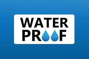 Water proof flat Vector banner design.