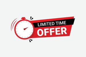 Banner Limited Time Offer Illustration Design. Royalty Free SVG, Cliparts,  Vectors, and Stock Illustration. Image 94178038.