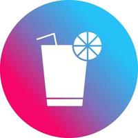 icono de vector de jugo de limón único