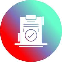 icono de vector de marca de verificación