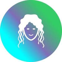 Hair Curly Vector Icon