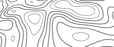 fondo de mapa topográfico abstracto. imitación de un mapa geográfico. diseño conceptual del mapa geográfico. fondo elegante para presentaciones. topografía blanca sobre fondo negro.diseño de estilo papercut vector