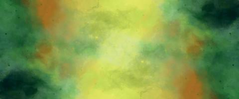 Abstract green background with drops, Creative green and yellow shades hand drawn texture. watercolor Paper textured aquarelle canvas for modern creative design. background with particles. wash aqua vector