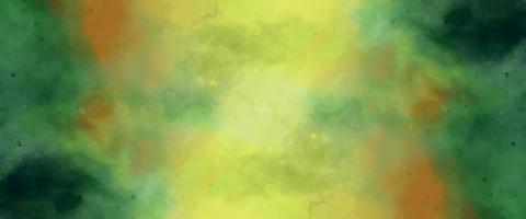 Abstract green background with drops, Creative green and yellow shades hand drawn texture. watercolor Paper textured aquarelle canvas for modern creative design. background with particles. wash aqua vector