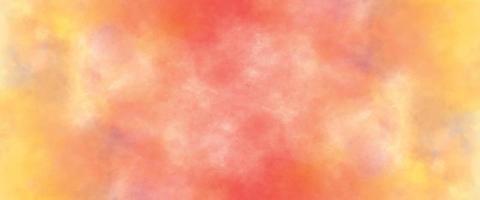 red and yellow background, abstract watercolor background with space. colorful sunrise or sunset colors in cloudy shapes. beautiful texture of yellow in hand painted watercolor background. vector