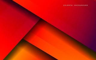 Abstract overlap layer red color  background vector