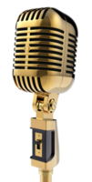 microphone rétro 3d png