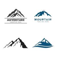 vector de logotipo de ilustración de montaña y diseño de símbolo