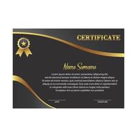 Certificate vector design templates