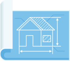 plan de dessin de maison png