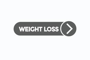 weight loss button vectors.sign label speech bubble weight loss vector