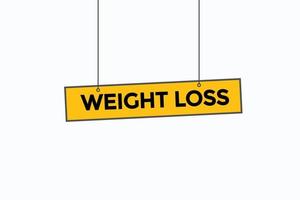 weight loss button vectors.sign label speech bubble weight loss vector