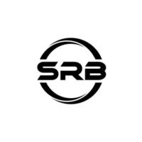 diseño del logotipo de la letra srb en la ilustración. logotipo vectorial, diseños de caligrafía para logotipo, afiche, invitación, etc. vector