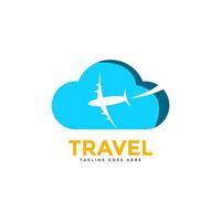 modern colored travel agency business logo. transportation, logistics delivery logo design vector