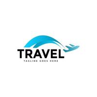 modern colored travel agency business logo. transportation, logistics delivery logo design vector