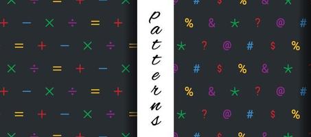 Math Creative Seamless Pattern Design in Vector Art
