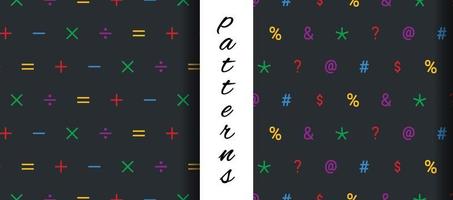 Math Creative Seamless Pattern Design in Vector Art