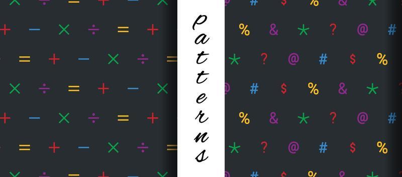 Math Creative Seamless Pattern Design in Vector Art