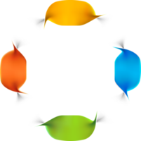 arrière-plan du modèle d'élément de cercle en spirale png