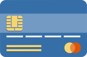 tarjeta de crédito color plano png
