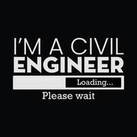 Civil Engineer T-shirt Design vector
