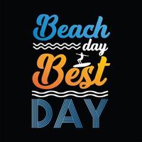 Beach T-shirt Design vector