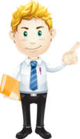 Cartoon business man png