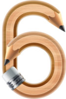 símbolo de número de lápiz png