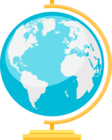 Globe mockup flat color png