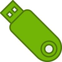 icono de vector de almacenamiento usb