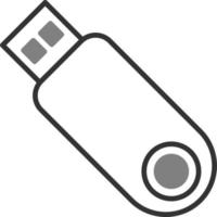 icono de vector de almacenamiento usb