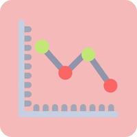 Line Graph Vector Icon