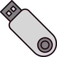 USB Storage Vector Icon